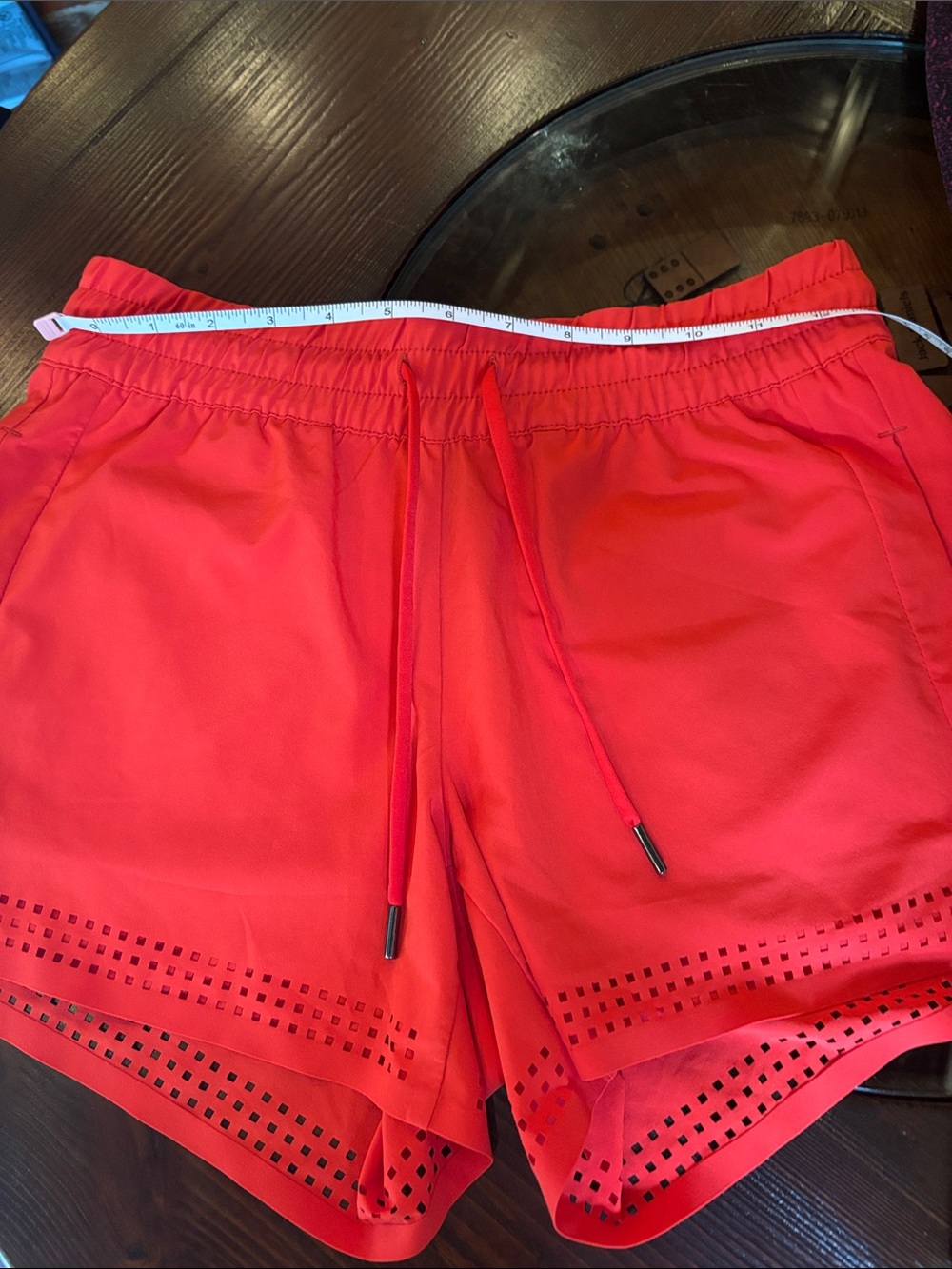 Athleta Women's Red Drawstring Active Shorts